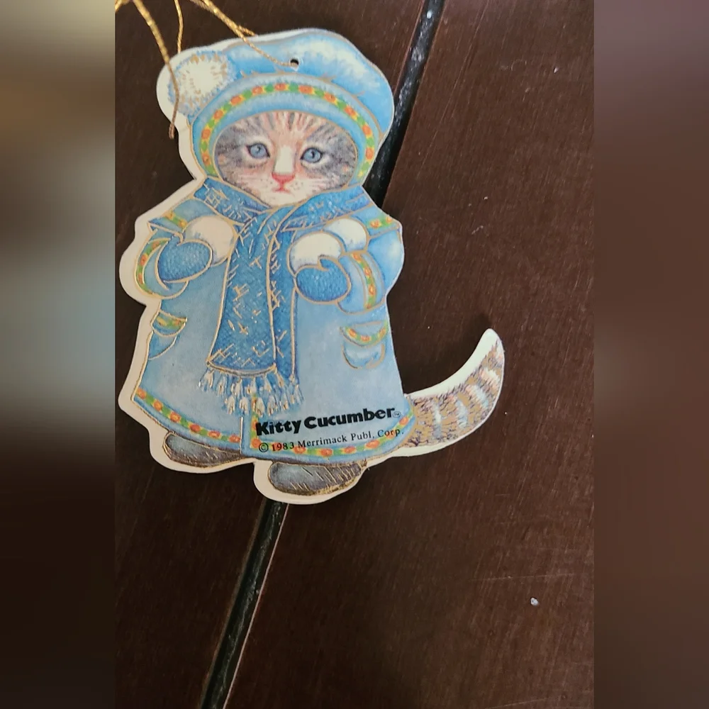 Vintage Victorian inspired pressed paper ornaments (set of 5)